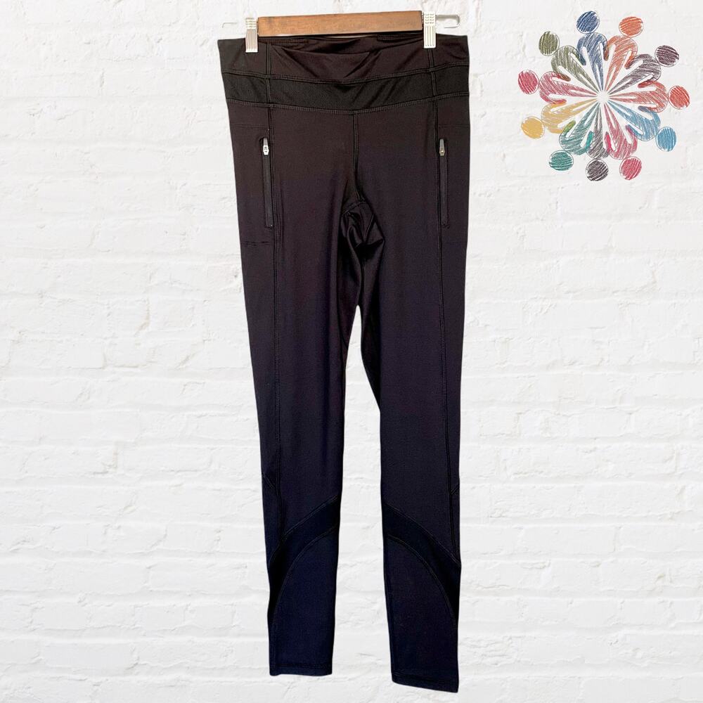 Dota 2 Zipper Pockets Athletic Leggings in Black Size Medium